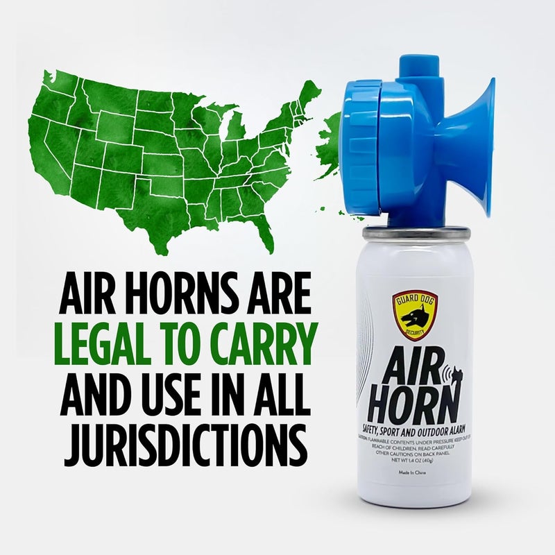 Guard Dog Security Air Horn For Safety, Loud Blow Horn, Hand Held Mini Air Horn for Self-Defense, Audible Over 1 Mile, 1.4 oz Can, Powerful, Portable and Mini Canned Accessories for Protection - Image 4